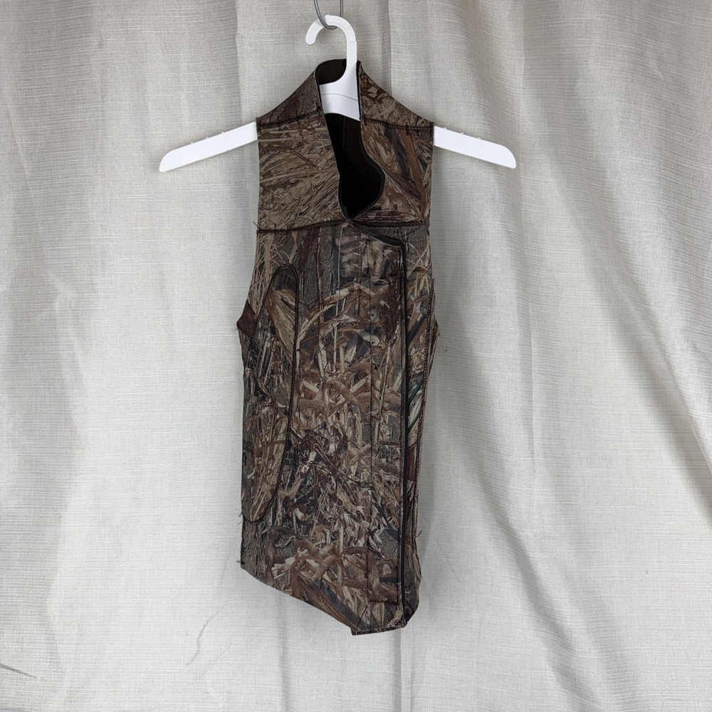 Cabela's Dog Hunting Vest Neoprene Brown Camo Mossy Oak Pet Jacket Warm